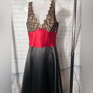 Laundry By Shelli Segal Lace Top Cocktail Dress Size 8